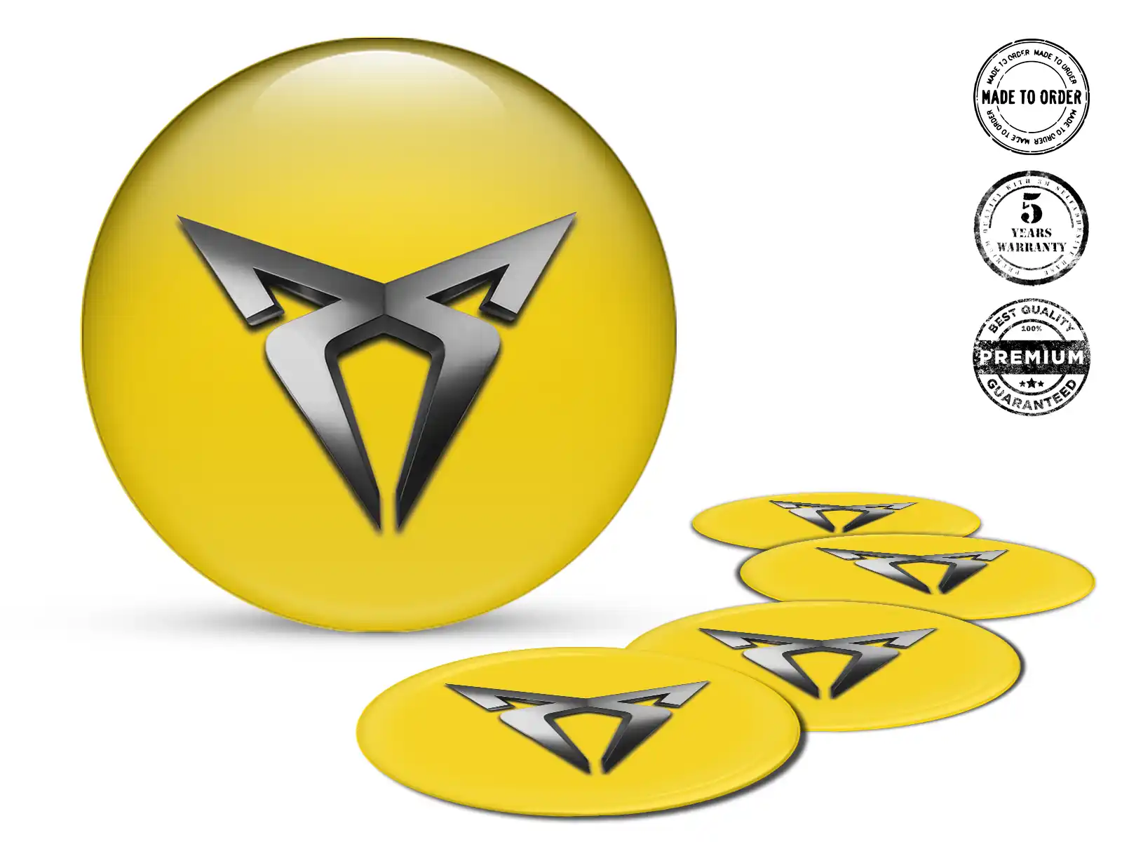 Seat Cupra Raddekal Stil Rennsport-Silikon-Badges